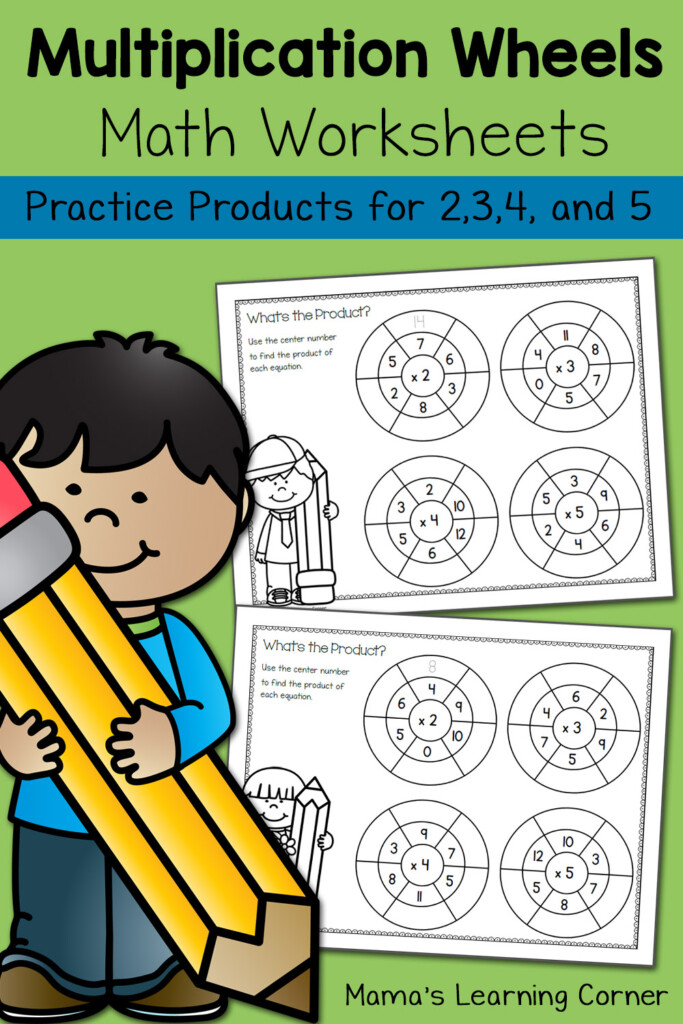 Simple Multiplication Wheels: Math Worksheets   Mamas With Regard To Printable Multiplication Wheels