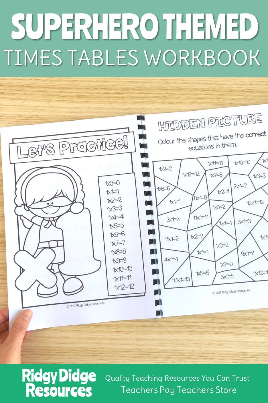 Superhero Themed Times Tables Student Workbook | Year 4 with regard to Printable Multiplication Booklets Superhero Themed Times Tables Student Workbook | Year 4 with regard to Printable Multiplication Booklets