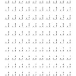 The 100 Vertical Questions -- Multiplication Facts -- 7-9 with Printable 100 Multiplication Facts Timed Test