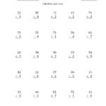 The 2-Digit Plus 1-Digit Addition With No Regrouping (A throughout Multiplication Worksheets Regrouping