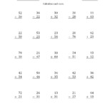 The 2-Digit Plus 2-Digit Addition With No Regrouping (A regarding Multiplication Worksheets No Carrying