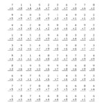 The Multiplication Facts To 81 (100 Per Page) (A) Math in Multiplication Worksheets Hundreds