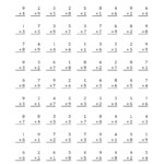 The Multiplication Facts To 81 (A) Math Worksheet From The With Multiplication Worksheets 8X