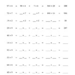 The Multiply 2-Digit1-Digit Numbers Using The intended for O Multiplication Worksheets