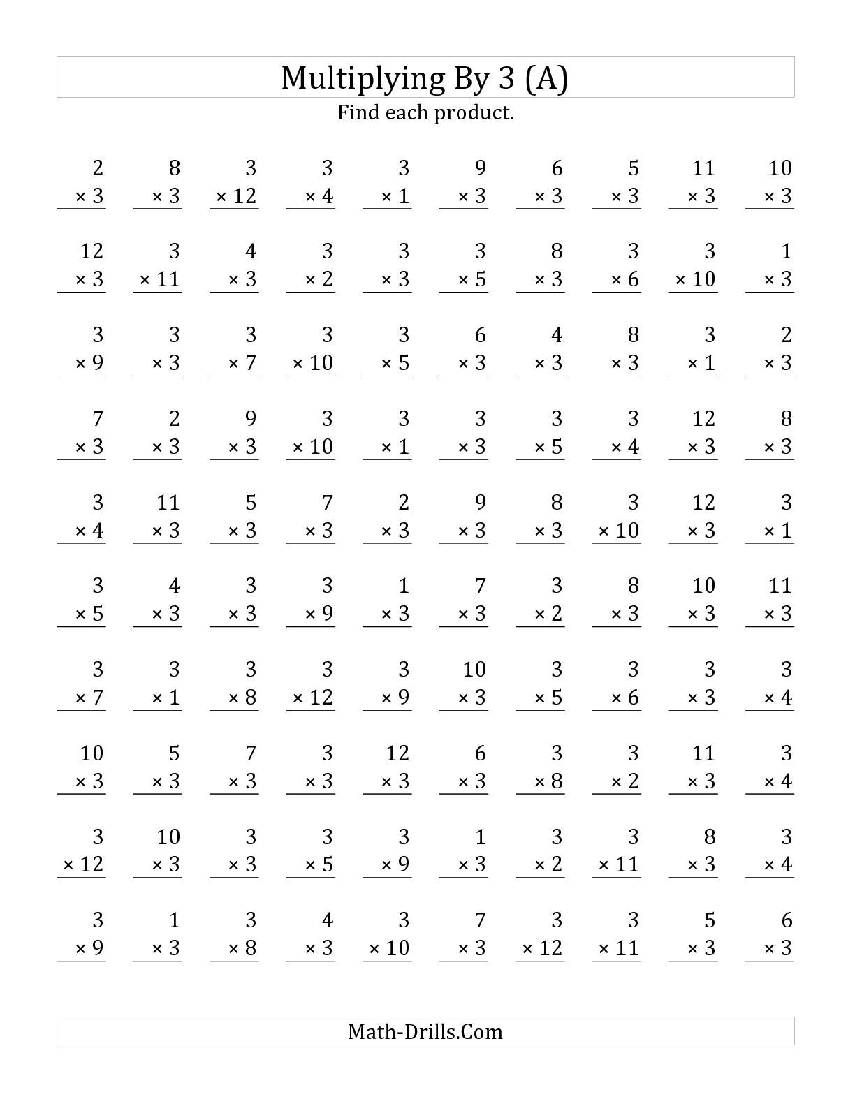 The Multiplying 1 To 123 (A) Math Worksheet From The inside Multiplication Worksheets 8X The Multiplying 1 To 123 (A) Math Worksheet From The inside Multiplication Worksheets 8X