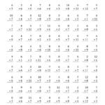The Multiplying 1 To 126, 7 And 8 (A) Math Worksheet For Printable Multiplication 8