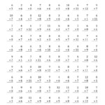 The Multiplying 1 To 126, 7 And 8 (A) Math Worksheet for Printable Multiplication 8