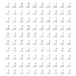 The Multiplying 1 To 126 And 7 (F) Math Worksheet From within Multiplication Worksheets 6-12