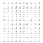 The Multiplying 1 To 129 And 10 (A) Math Worksheet From in 9 Multiplication Worksheets