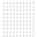 The Multiplying (1 To 9)4 (A) | Maths Worksheet Within Printable Multiplication Facts Test