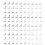 The Multiplying (1 To 9)4 (A) | Maths Worksheet within Printable Multiplication Facts Test