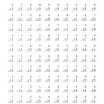 The Multiplying (1 To 9)5 (A) Math Worksheet From The within 9 Multiplication Worksheets