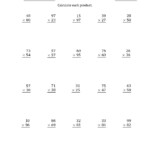 The Multiplying 2-Digit2-Digit Numbers With Comma intended for Multiplication Worksheets Number 2