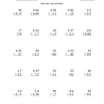 The Multiplying 2-Digit2-Digit Numbers With Various with regard to Worksheets Multiplication Of Decimals