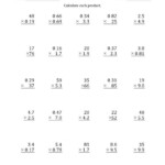 The Multiplying Digit Numbers With Various Math Worksheets For Multiplication Worksheets In Pdf