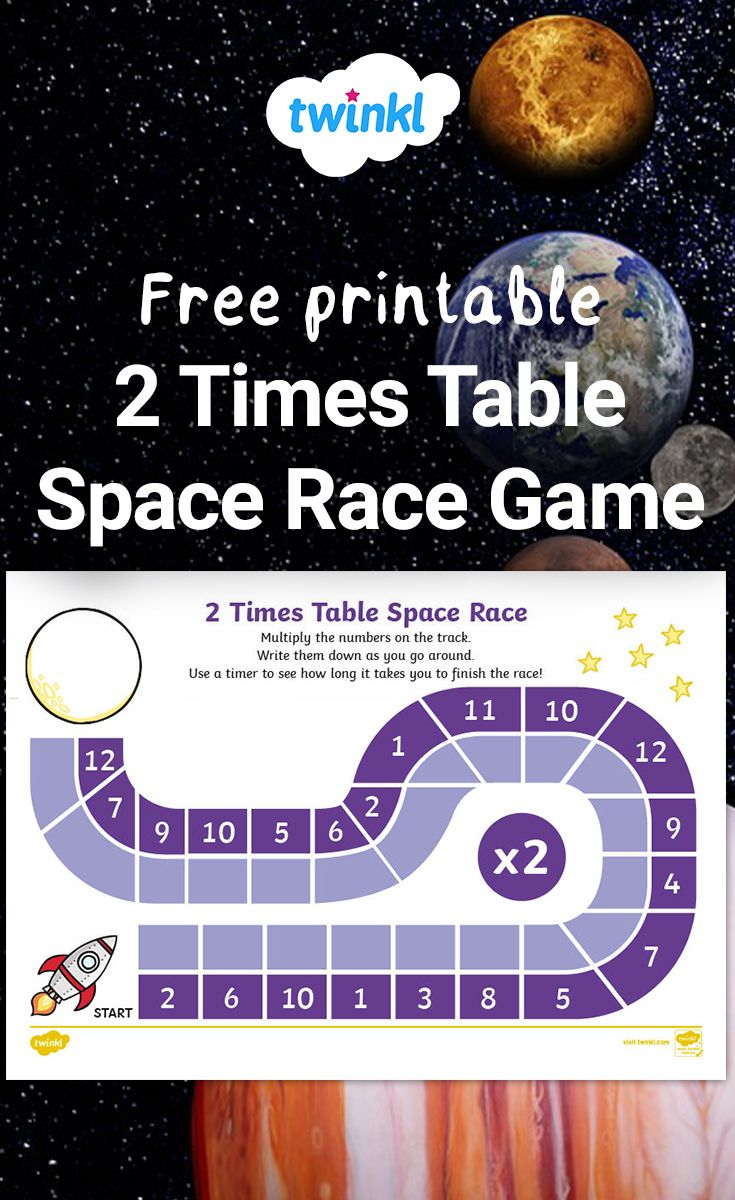 This Multiplication Space Race Is Perfect For Getting Your inside Multiplication Race Printable