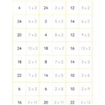 Times Table Dominoes with regard to Printable Multiplication Dominoes