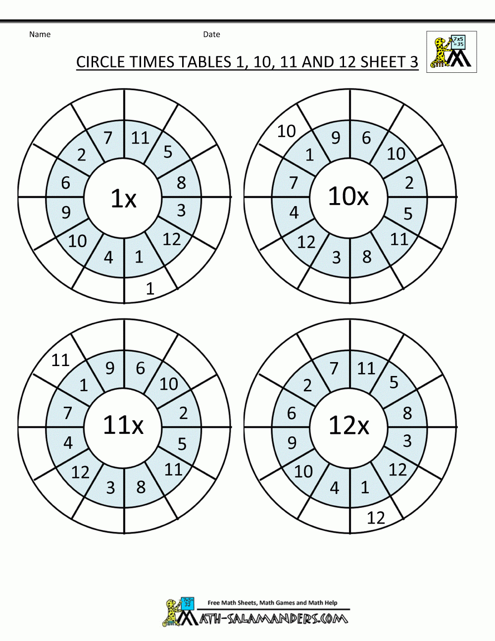 Times Table Worksheet Circles 1 To 12 Times Tables for Printable Multiplication Worksheets Up To 12 Times Table Worksheet Circles 1 To 12 Times Tables for Printable Multiplication Worksheets Up To 12