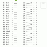 Times Tables Tests - 6 7 8 9 11 12 Times Tables for Printable Multiplication Speed Test