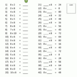 Times Tables Tests - 6 7 8 9 11 12 Times Tables within Multiplication Worksheets 6 Through 12