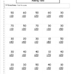 Two Digit Addition Worksheets intended for Multiplication Worksheets 50 Problems