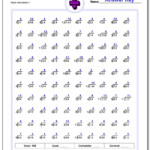 Two Minute Division Worksheets with regard to Multiplication Worksheets 80 Problems