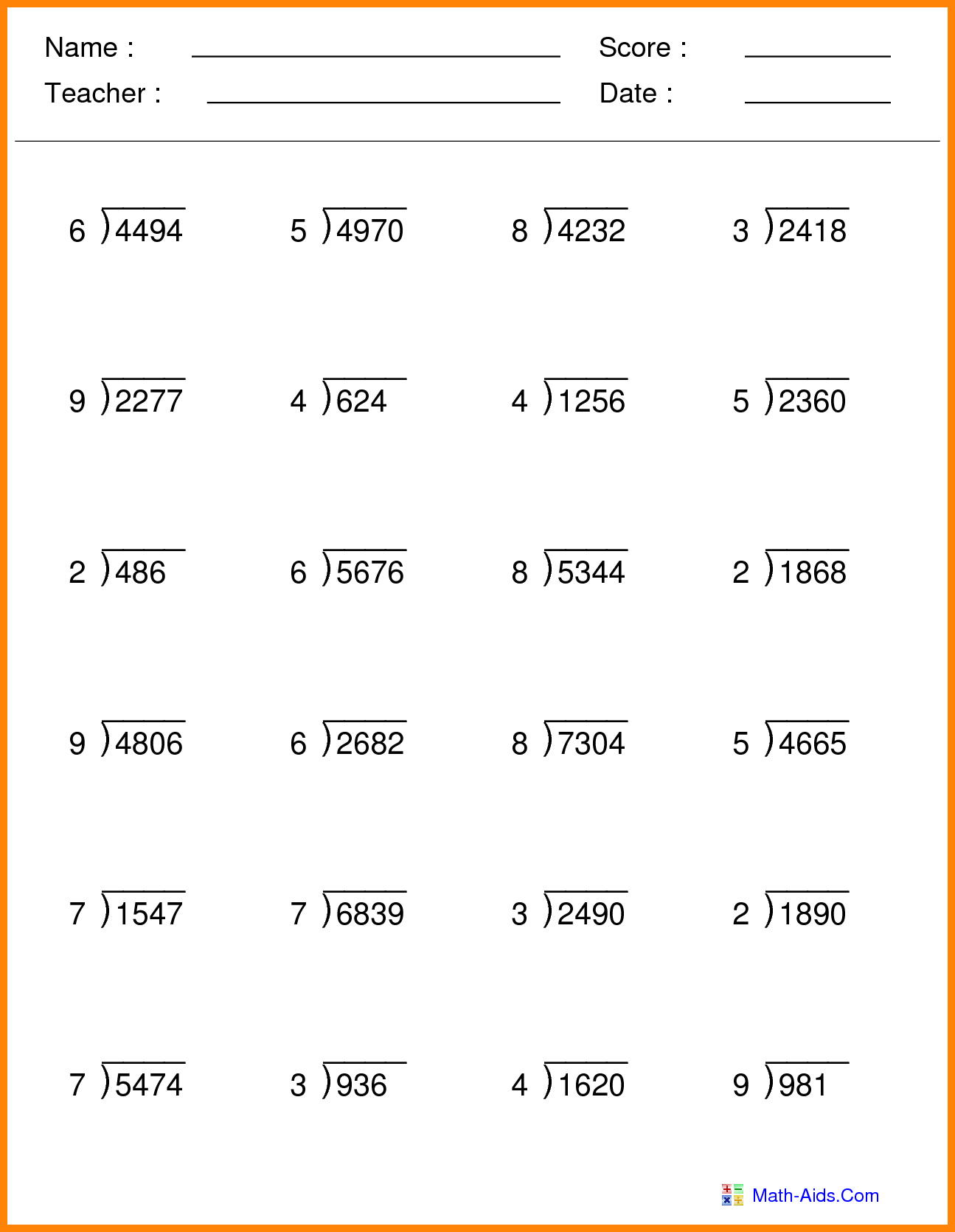 Useful Math Worksheets For Grade 5 Multiplication And pertaining to Printable Grade 5 Multiplication Worksheets