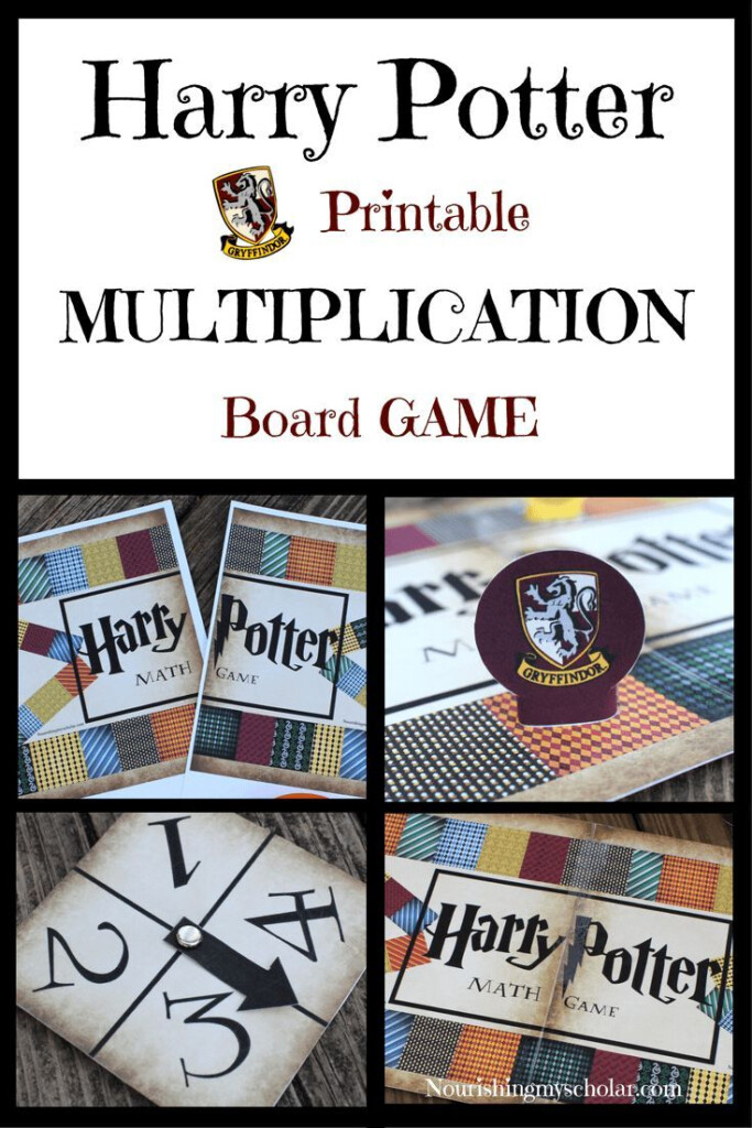 Wizard Math Printable Multiplication Board Game | Harry with Printable Multiplication Board Games