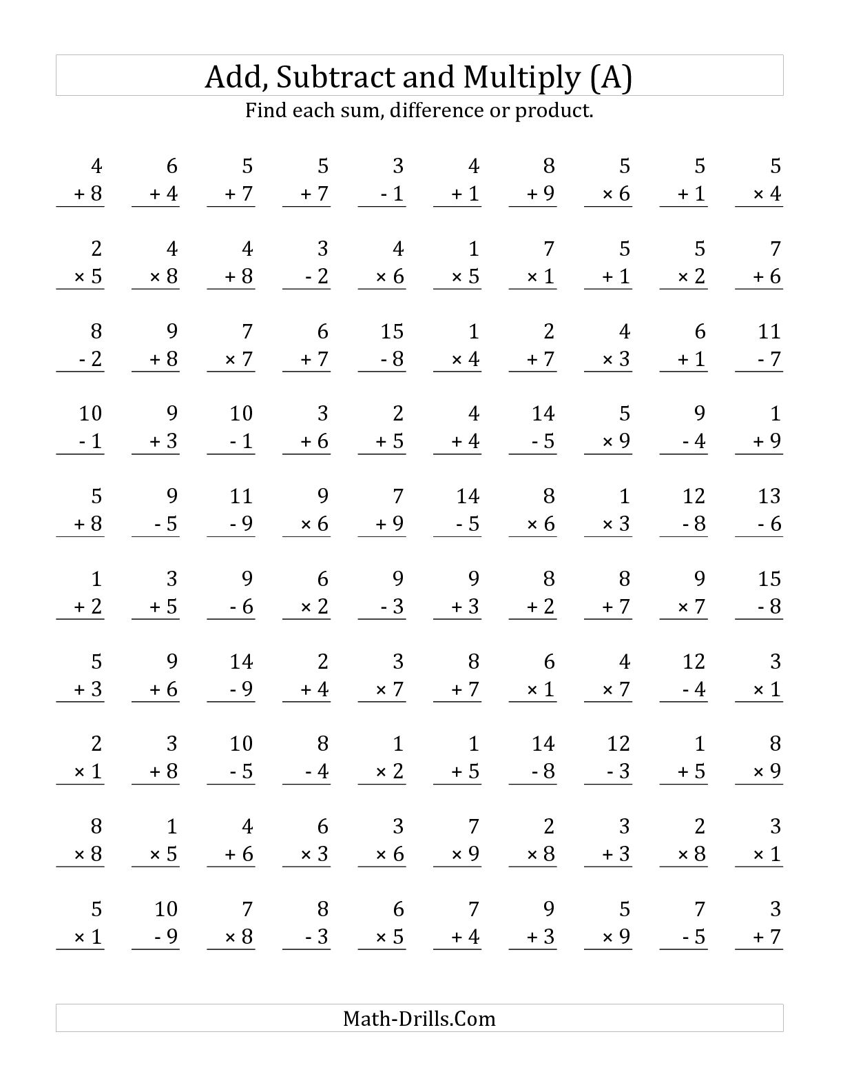 Multiplication Worksheets Ks2 Printable ...