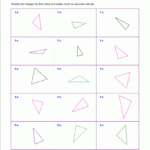 Worksheets For Classifying Trianglessides, Angles, Or Pertaining To Printable Multiplication Triangles
