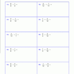 Worksheets For Fraction Multiplication pertaining to Worksheets Multiplication Pdf