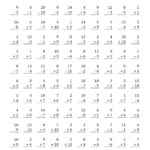 100 Fact Division Worksheets 4Th Grade | Printable inside Multiplication Worksheets 5Th Grade 100 Problems