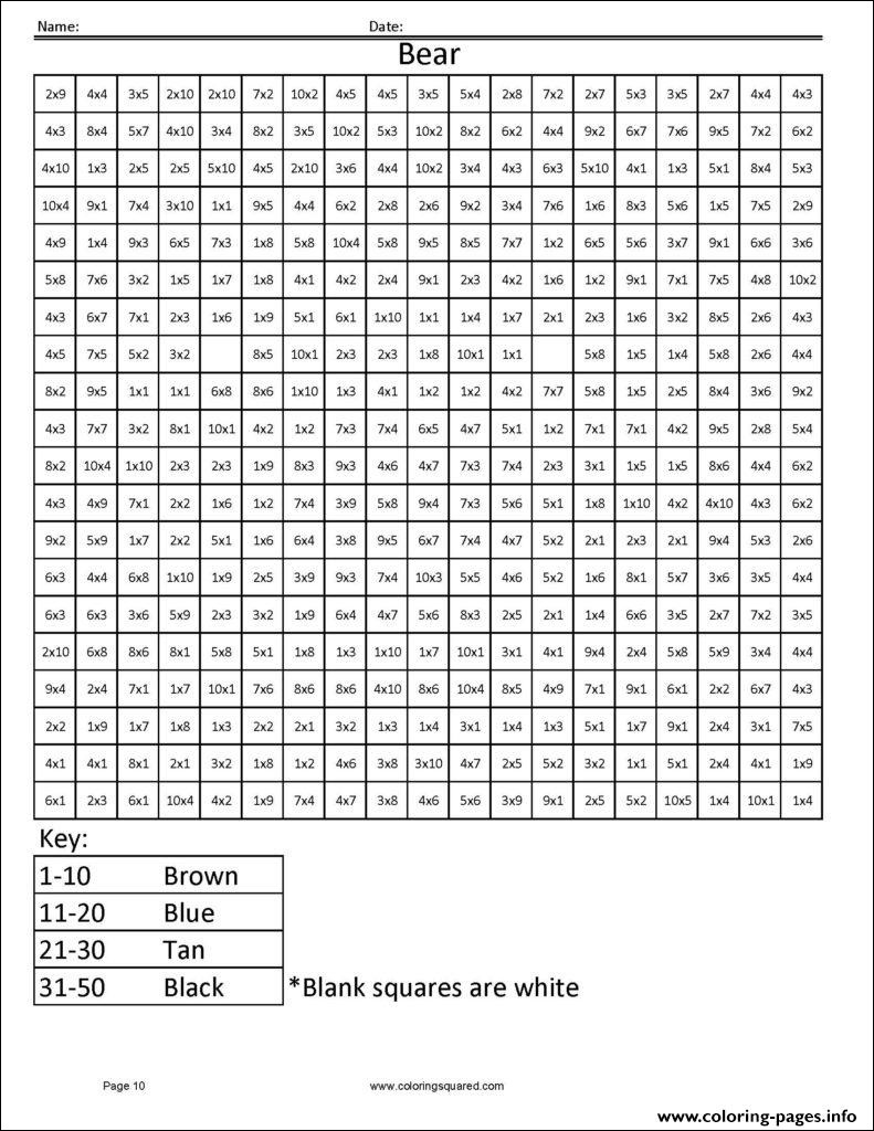 18 New Gallery Of Multiplication Coloring Squared | Crafted Here intended for Printable Multiplication Squares