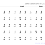 1St Grade Addition And Subtraction Worksheets | 1St Grade inside Multiplication Worksheets 5Th Grade Pdf