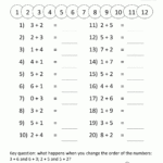 1St Grade Math Worksheets Mental Addition To 12 1.gif 1,000 With Regard To Multiplication Worksheets Year 4 Australia