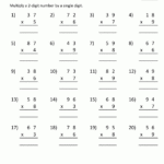 2 Digit Multiplication Worksheet For Worksheets On Multiplication For Grade 2