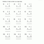 2 Digit Multiplication Worksheet in Printable 2 Digit Multiplication