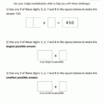 2 Digit Multiplication Worksheet Throughout Multiplication Worksheets Numbers 1 6