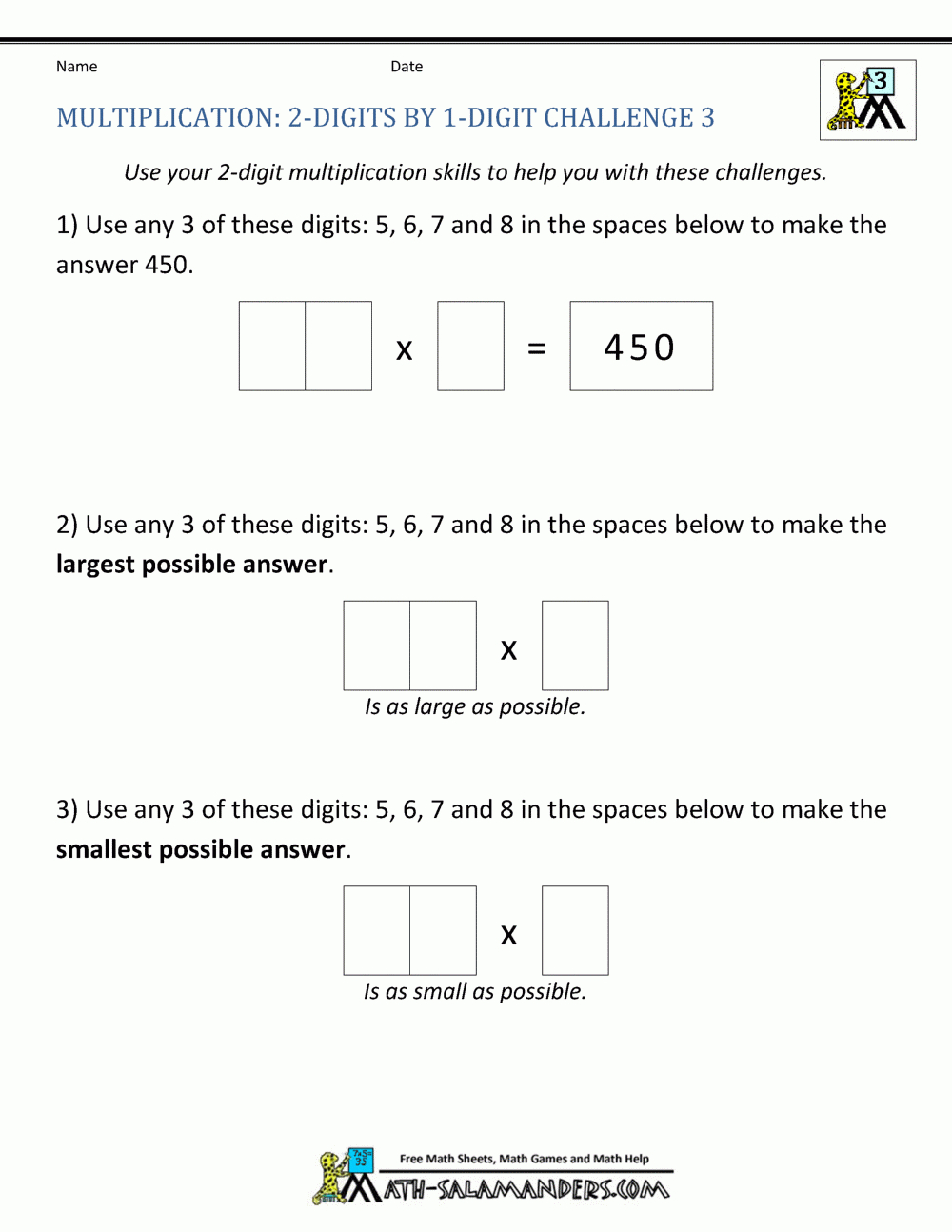2 Digit Multiplication Worksheet throughout Multiplication Worksheets Numbers 1-6 2 Digit Multiplication Worksheet throughout Multiplication Worksheets Numbers 1-6