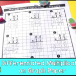 2-Digit Multiplication Worksheets: Differentiated - Caffeine in Multiplication Worksheets On Grid Paper