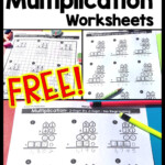 2 Digit Multiplication Worksheets: Differentiated   Caffeine Throughout Multiplication Worksheets On Graph Paper