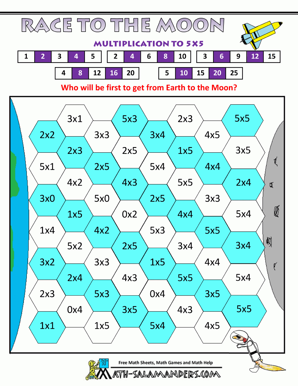 2Nd Grade Math Games with Printable Multiplication Games Ks2