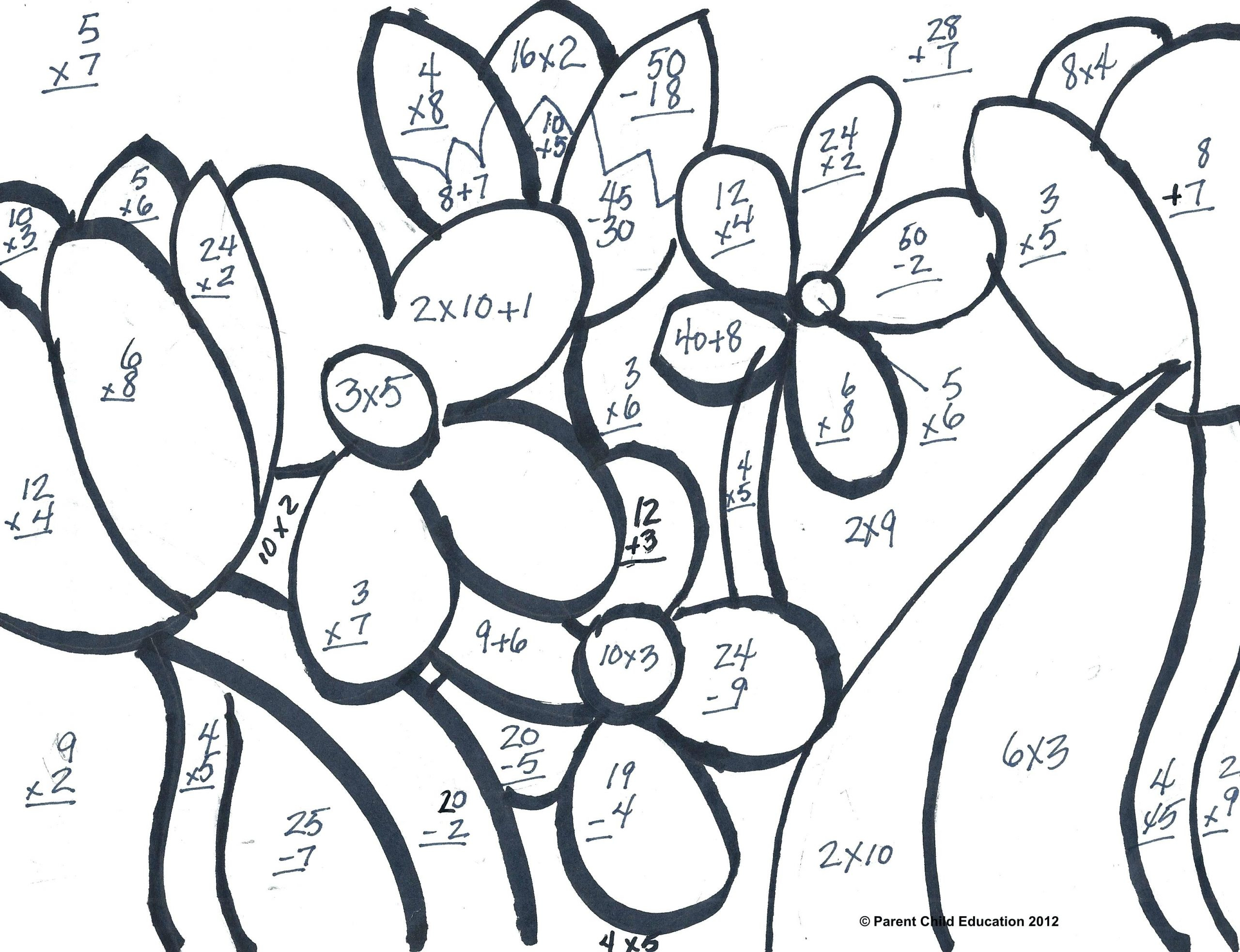 2Nd Grade Math Worksheets: Pres Worksheets Free Printable with Free Printable Multiplication Riddle Worksheets