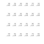 3 Digit2 Digit Multiplication (A) Math Worksheet With Printable 2 Digit Multiplication