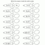 3 Times Table in Multiplication Worksheets 2 And 3 Times Tables