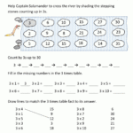 3 Times Table inside Multiplication Worksheets 3 And 4 Times Tables