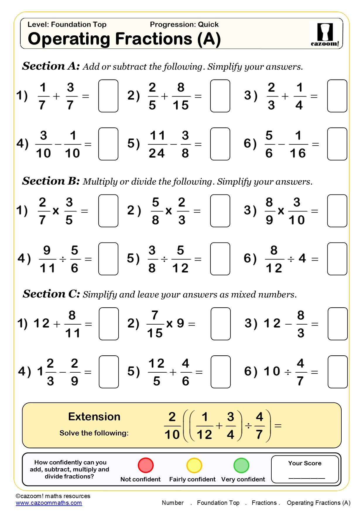 ks3 numeracy worksheet