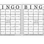 30 Images Of Printable Multiplication Bingo Template in Printable Multiplication Bingo