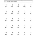 3Rd Grade Multiplication Worksheets | Multiplication Facts within Printable Multiplication Problems For 3Rd Grade