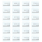 4-Digit1-Digit Multiplication With Grid Support (A) intended for Multiplication Worksheets 4 Digit By 1 Digit